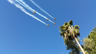 Fly-over at Fiesta Bowel Parade